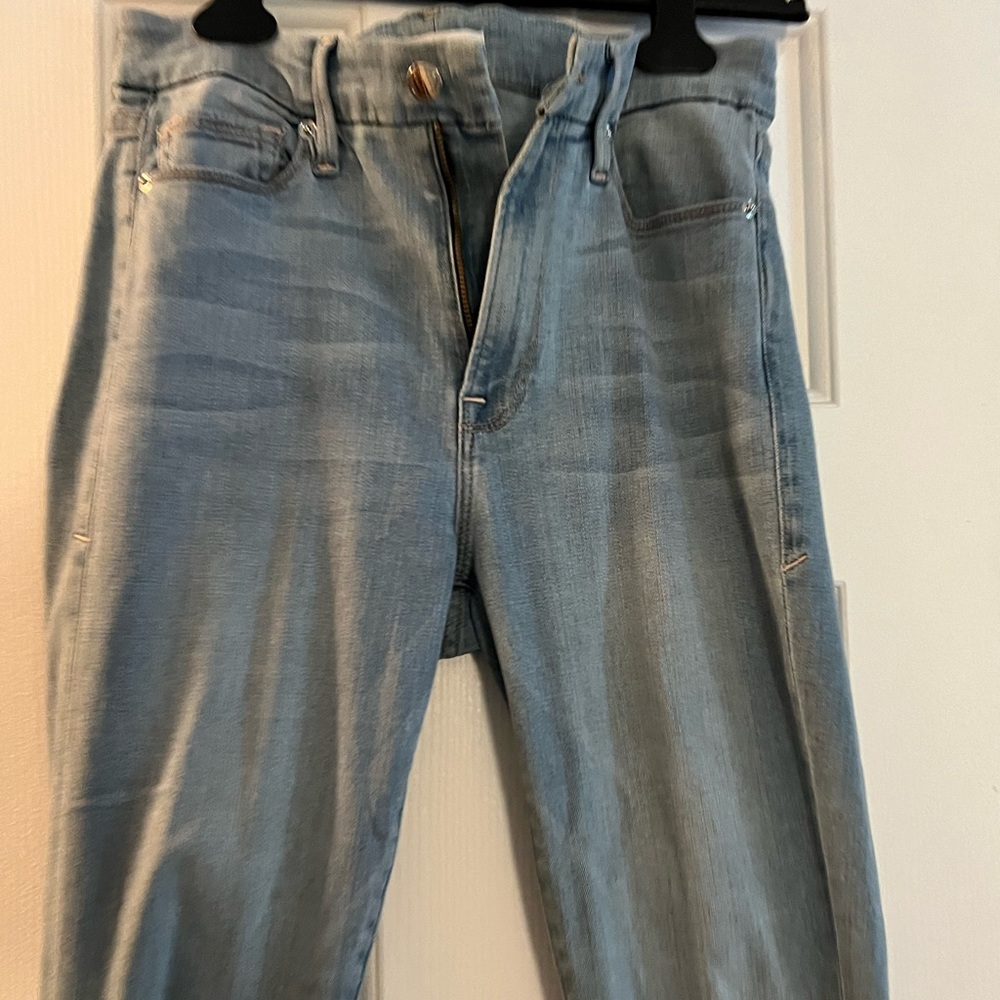 Good American light denim jeans